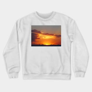 Fiery Sunset over the Rocky Mountains Crewneck Sweatshirt